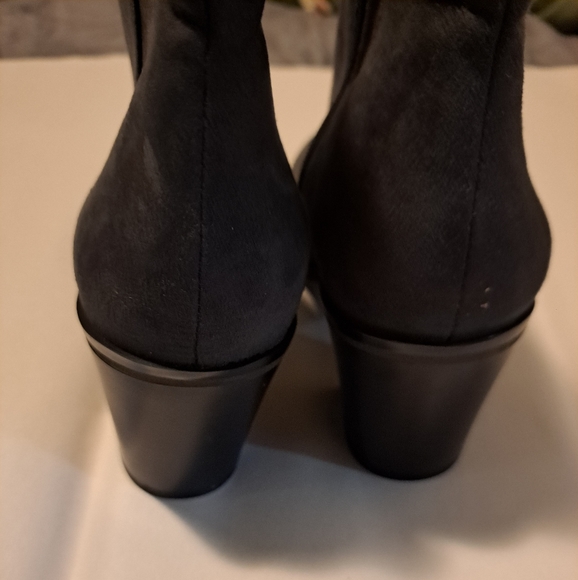 14th & Union pointed toe ankle booties black heel size 8.5 - Picture 4 of 7